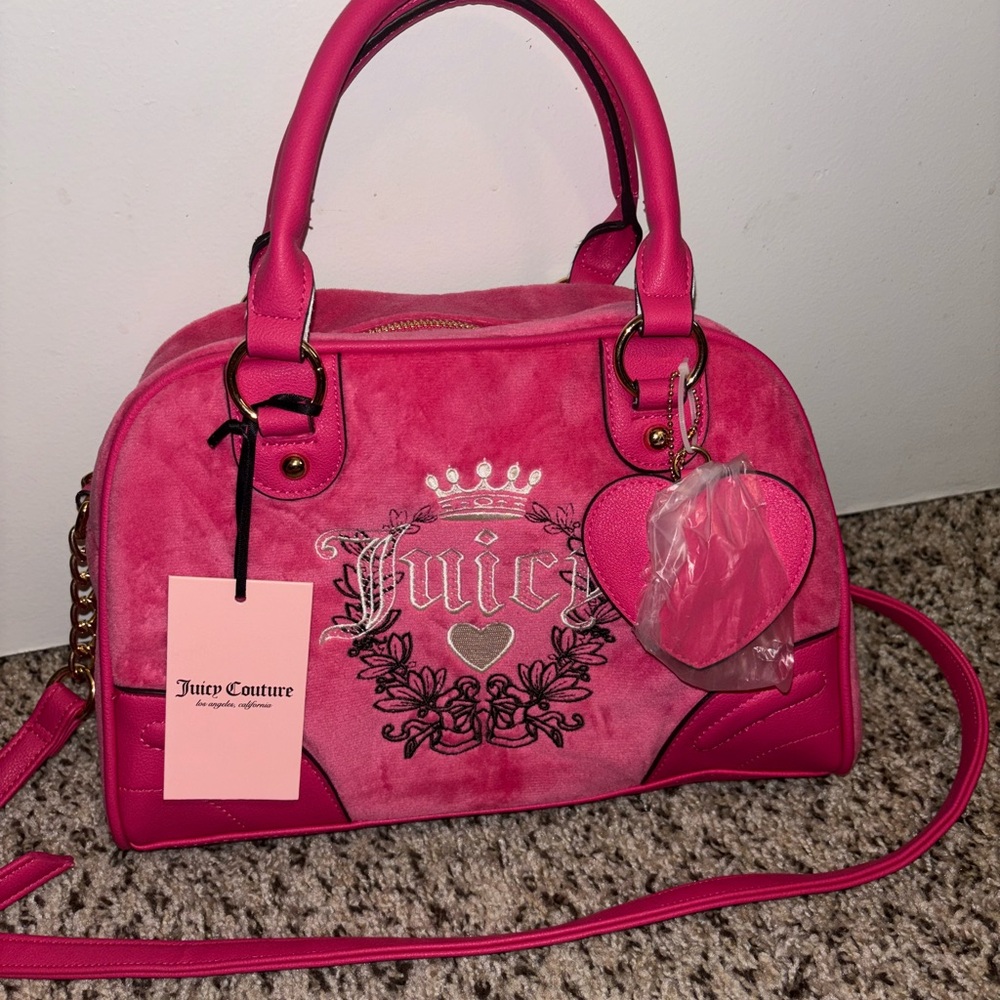 Juicy Couture free love heritage bowler bag